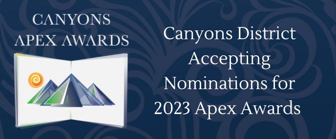 Canyons District Accepting Nominations for 2023 Apex Awards