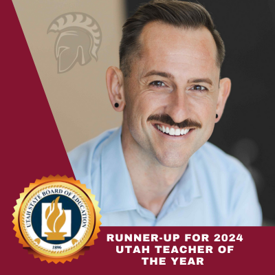 Max Eddington  Runner-Up Utah Teacher of the Year